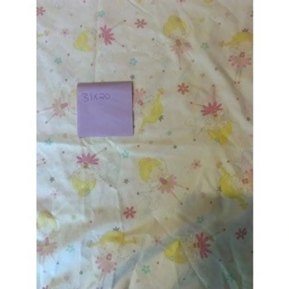 Vintage Fairy Ballerina Kids Pillowcase Pink Yellow‎ Stars Flowers 31x20